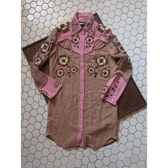 NEW COACH 1941 Pearl Snap Western Embroidery Dress - Picture 2 of 12